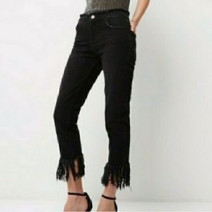 Joe’s Ex Lover Crop with Fringe detail